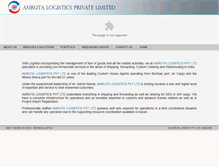 Tablet Screenshot of amrutalogistics.com